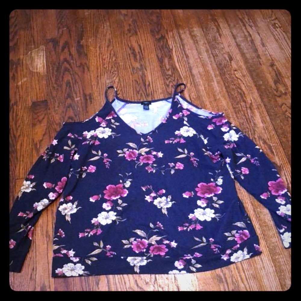 Rue21 off the shoulder floral top 1x